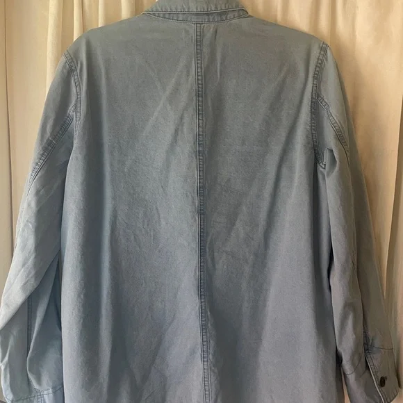 Madewell Chambray Denim Chore Coat L - Picture 3 of 5